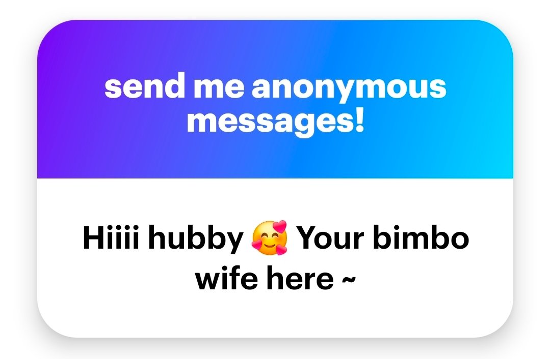 Hello my sexy wife~

Maybe skip the greetings and bring your bimbo ass here~
