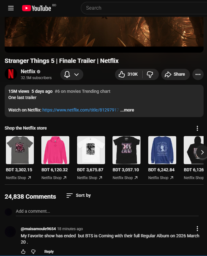 eun_moule's tweet photo. Guys I did something  All The Non BTS related Channel I've Subscribed before, I left a comment on their very latest popular videos Like "BTS IS COMING with Their full Regular Album on March 20 in 2026" with additional text that goes according to that channel's niche.
BTS BTS BTS https://t.co/T9LwhszLcB