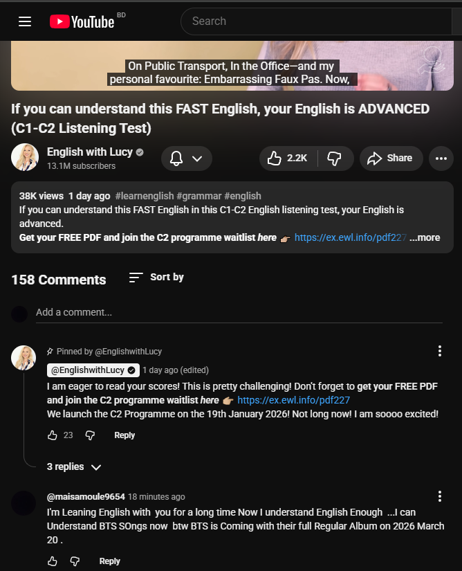 eun_moule's tweet photo. Guys I did something  All The Non BTS related Channel I've Subscribed before, I left a comment on their very latest popular videos Like "BTS IS COMING with Their full Regular Album on March 20 in 2026" with additional text that goes according to that channel's niche.
BTS BTS BTS https://t.co/T9LwhszLcB