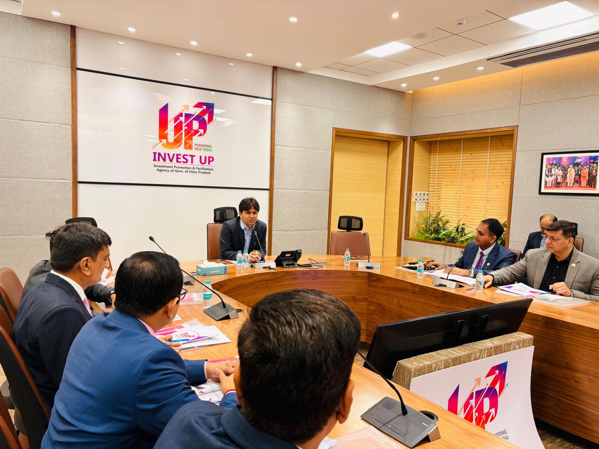 Strengthening Global Investment Partnerships

Invest UP hosted a high-level meeting at its Head Office with a delegation from the Canadian Hindu Chambers of Commerce, fostering strategic dialogue on Uttar Pradesh’s dynamic investment ecosystem.

Senior Invest UP officials