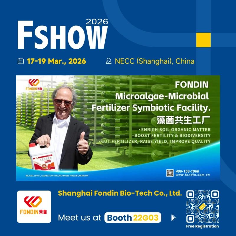 FSHOW 2026 featured exhibitor : 🌱Shanghai Fondin Biotechnology Co., Ltd.🌱specializes in agricultural biotechnology products, primarily high-efficiency fertilizers and biostimulants for crop enhancement. 
Fondin Website: fondin.com.cn
FSHOW : en.fshow.org
