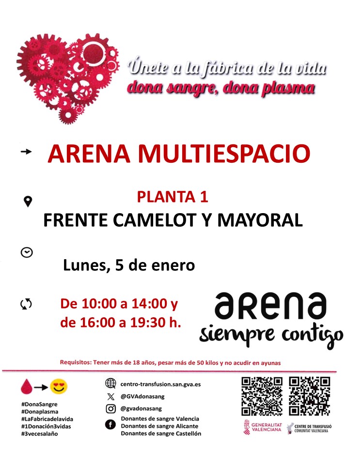GVAdonasang's tweet photo. Punts de donació #València
📅dilluns #5gener
El millor regal està en tu! 🎁🩸
#DonaSang #ComparteixVida https://t.co/jvPqIhZmWM