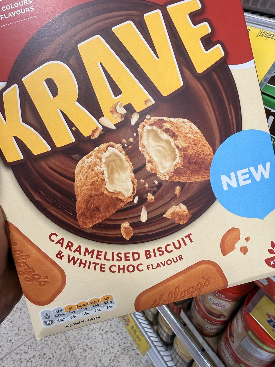 All_Things_New_'s tweet image. Caramelised Biscuit &amp;amp; White Chocolate Krave! 🥣 @KelloggsUKI #kelloggs #krave #cereal #breakfast #wellthisisnew