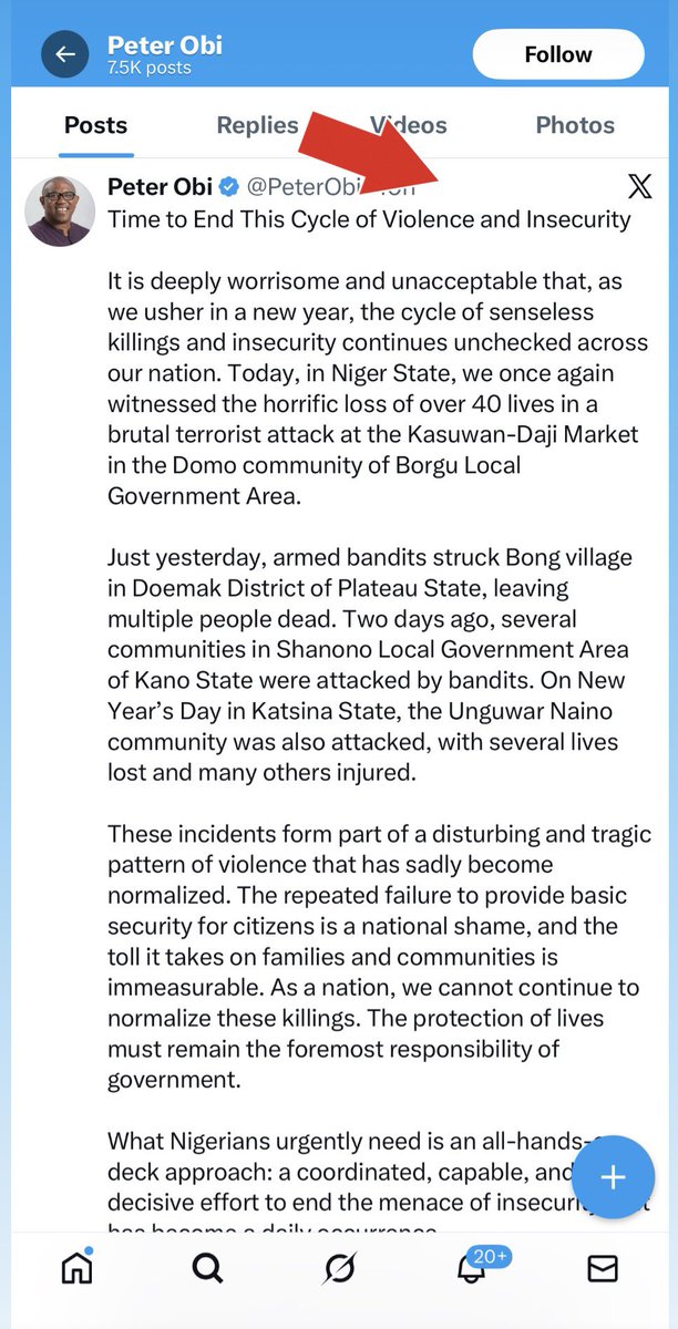 The Real "National Shame" Is a Presidential Candidate That Is Quiet When Tragedy Occurs In His Region and Dances Naked in Public When It Happens Elsewhere!

Dear Peter Obi,

It is sad to see that you continue to politicise national tragedies and weaponise them in your desperate