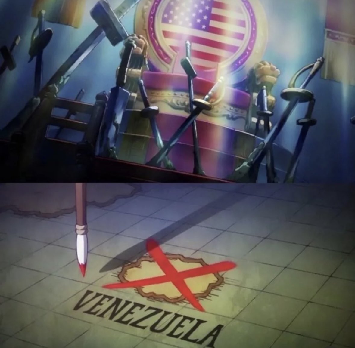 nikaboy___'s tweet image. #ONEPIECE1171 

“Venezuela?”

“That country never existed…”