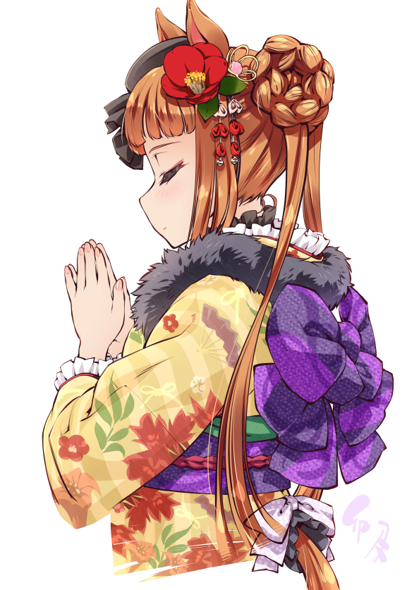 遅ばせながら2026新年イラストなど。
留め袖になっちゃったけど、それはそれで…うん、妄想がはかどるじゃない。
そんな訳で今年もよろしくお願いいたします(気性難
#スイープトウショウ 