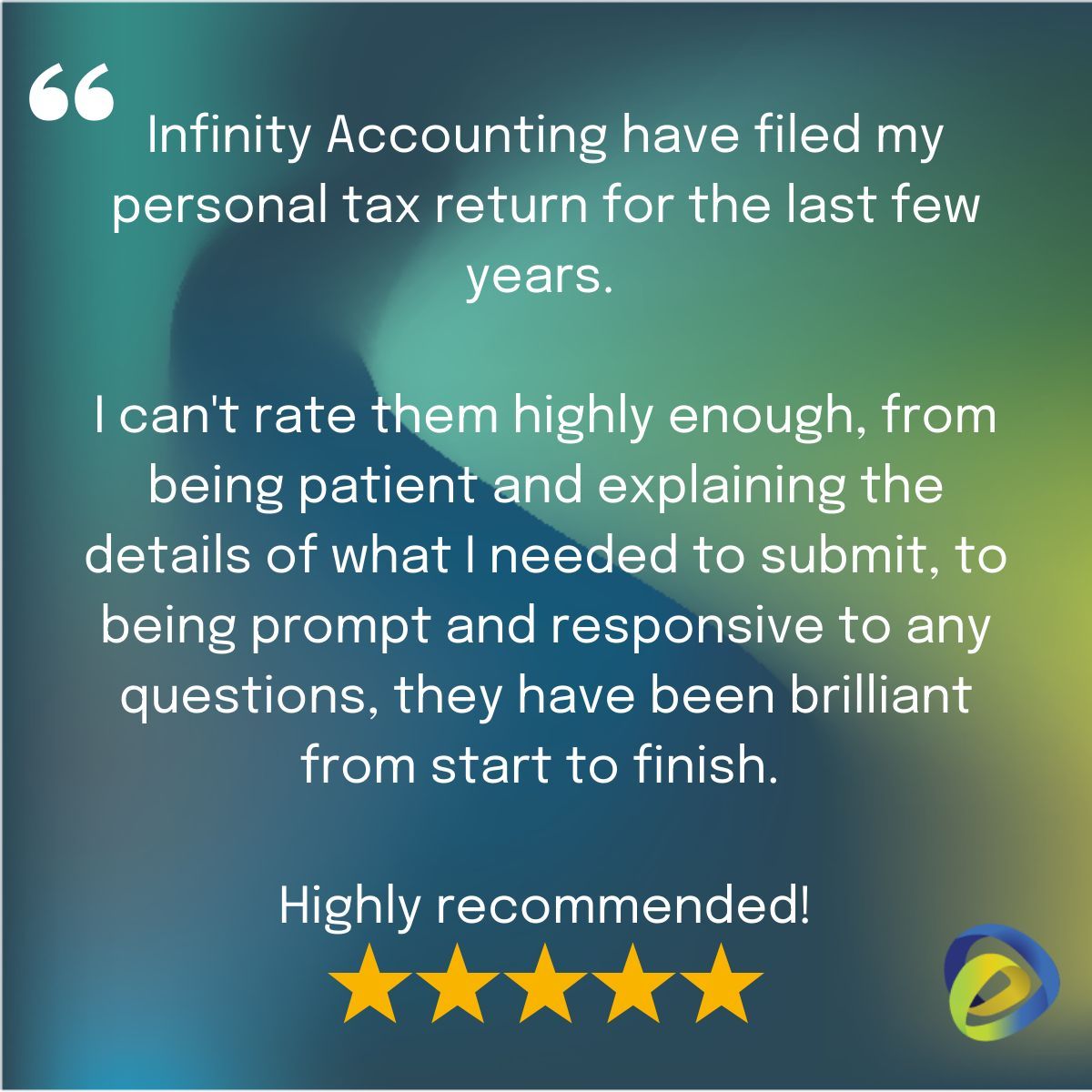 InfinityAccUK's tweet image. Thank you so much for the kind review!

#InfinityAccounting #InfinityReviews #Infinity