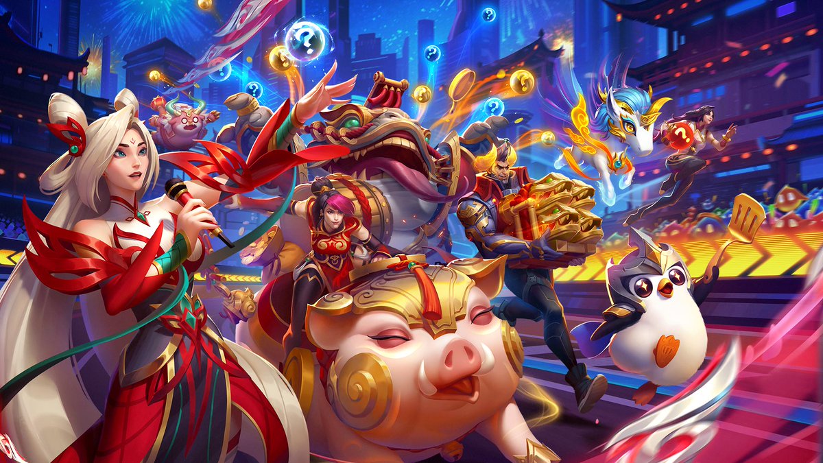 TFT's tweet image. Celebrate Lunar Revel with Revival: Festival of Beasts, returning to TFT for a limited time riot.com/4p8smH2