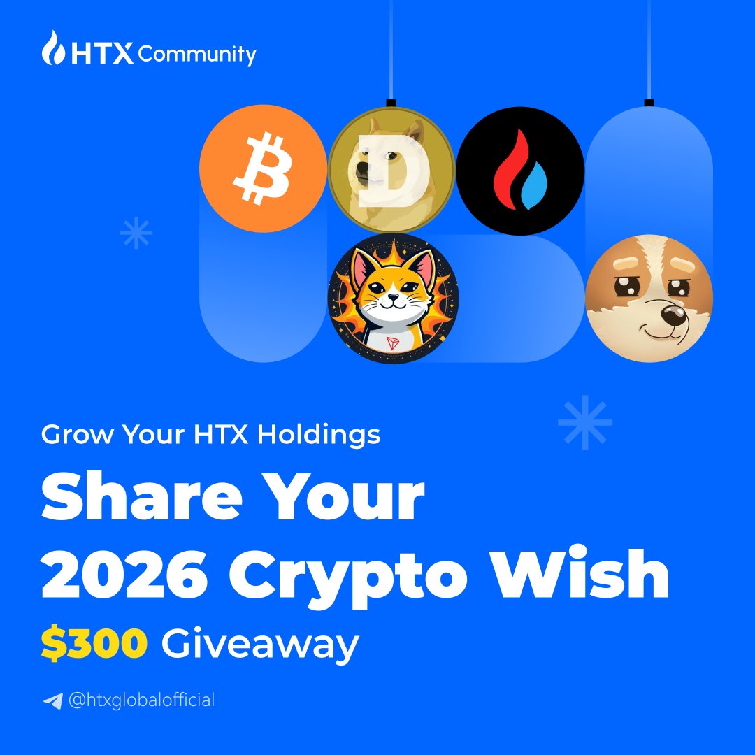 What’s your #CryptoWish for 2026?
Share it and get a chance to win $300 🎁 

✅ Follow <a href="/HTXCommunity/">HTX Community</a> 
🚀 Join Telegram: t.me/htxglobaloffic…
📈 Grow your #HTX holdings 
💬 Join the discussion in HTX telegram w/ #CryptoWish

Start sharing now 👇
forms.gle/ja8VDcnrLRaQEQ…