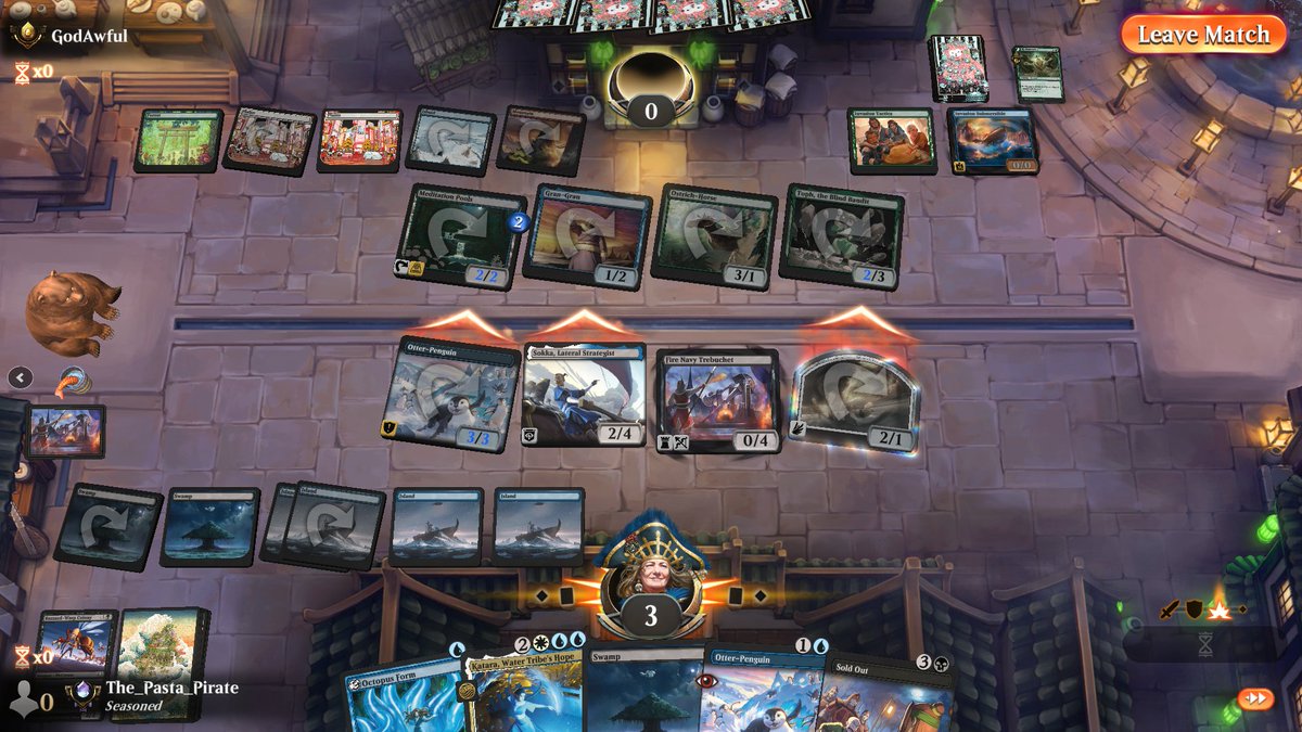 ThePastaPirate's tweet image. 🌊🏆Esper Tempo🏆🌊

1) 1x Katara made the W splash

2) 2x Penguin/Sokka applied immense pressure

3) 3x Inspector enabled Sokka/Trebuchet

4) 18 lands ensured consistent land drops

5) Agna Qel'a/Drill: busted rares

Draft: 17lands.com/draft/fcee73ef…

Games: 17lands.com/details/fcee73…