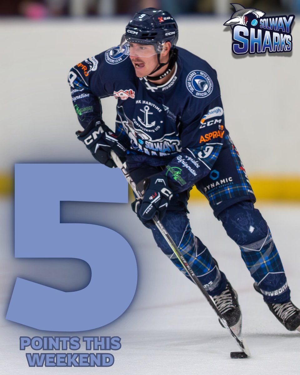 solwaysharks's tweet image. Our #9 Dylan Stewart (sponsored by 33 Air Solutions) had a standout weekend, racking up four goals and one assist against the Hull Seahawks 🙌

Make sure you join Dylan and the rest of the boys this week for our MASSIVE triple-header at the Tank! 🦈
🎟 - sharksihc.com/tickets/