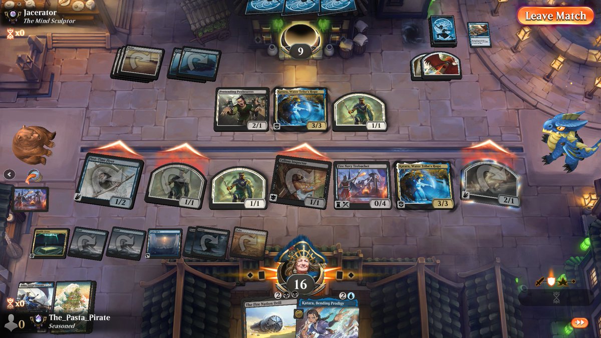 ThePastaPirate's tweet image. 🌊🏆Esper Tempo🏆🌊

1) 1x Katara made the W splash

2) 2x Penguin/Sokka applied immense pressure

3) 3x Inspector enabled Sokka/Trebuchet

4) 18 lands ensured consistent land drops

5) Agna Qel'a/Drill: busted rares

Draft: 17lands.com/draft/fcee73ef…

Games: 17lands.com/details/fcee73…