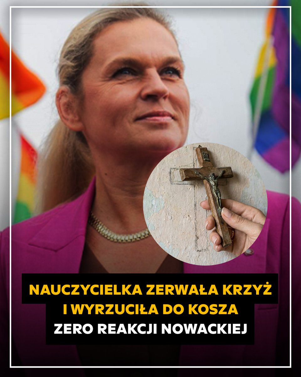 Nowacka do tej pory milczy! Gdyby była to tęczowa flaga, limuzyna już stałaby pod szkołą w Kielnie.

Cisza jest tu przyzwoleniem. Cisza bywa najgłośniejszą zgodą!