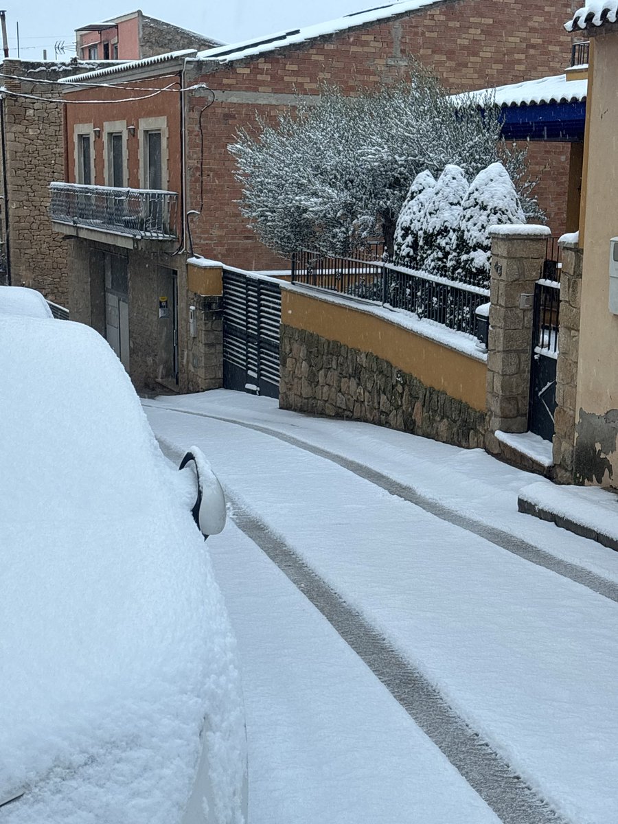 AlbertSalvadoB's tweet photo. Nevada a Cervià de les Garrigues☃️❄️ https://t.co/rOFxRdKSk0