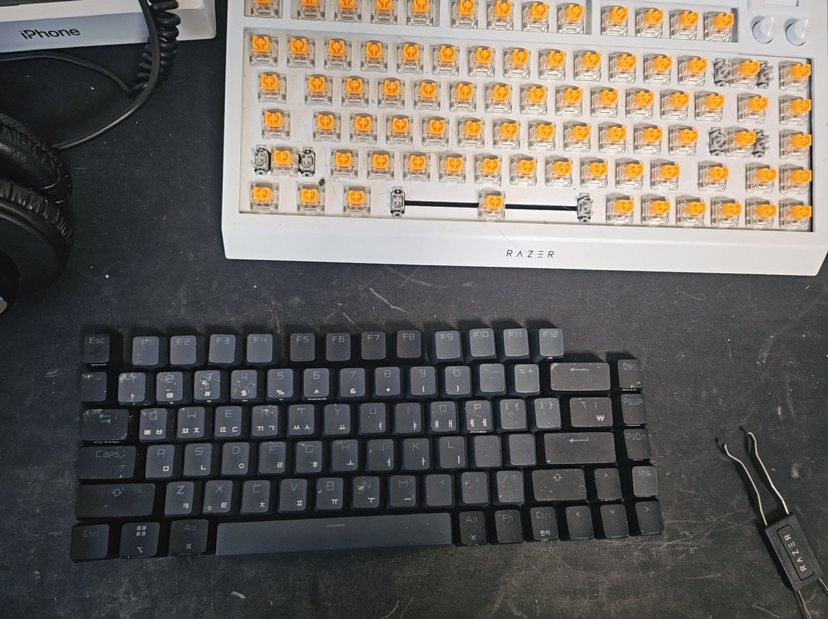 snakevtuber's tweet image. 키보드 청소 나처럼 하는 사람? ㅋㅋ