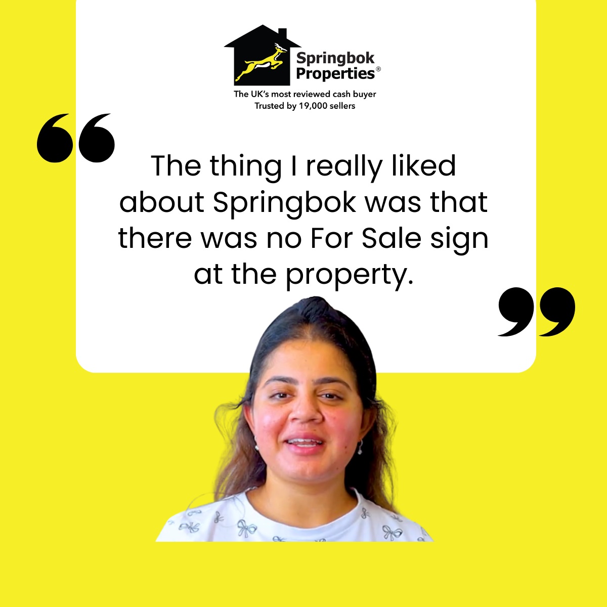 springbokprop's tweet image. One thing Shumaila valued was no “For Sale” sign.
✅ No public listing
✅ No viewings
✅ No nosey neighbours knowing her business
In this video, she explains why selling privately with Springbok gave her the discretion she wanted.
youtu.be/vcvSCRIvUE4  
#SellWithSpringbok