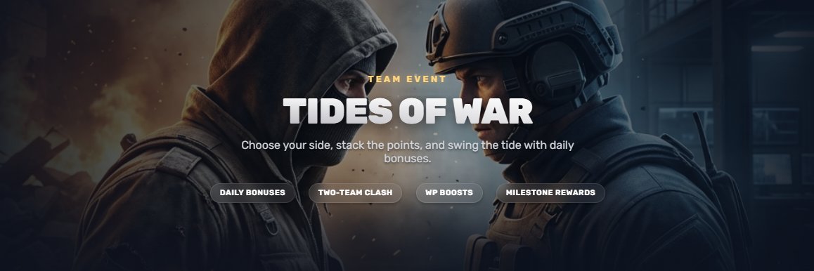 ⚔️ Let the war begin!

Join now, get your assignment, and start contributing toward the win.

Our new event feature is live. Dive in today and check out the daily leaderboard! 🔥

Here’s a token to jump into the action:
 SKW@34cbe9-77ef 🎁
