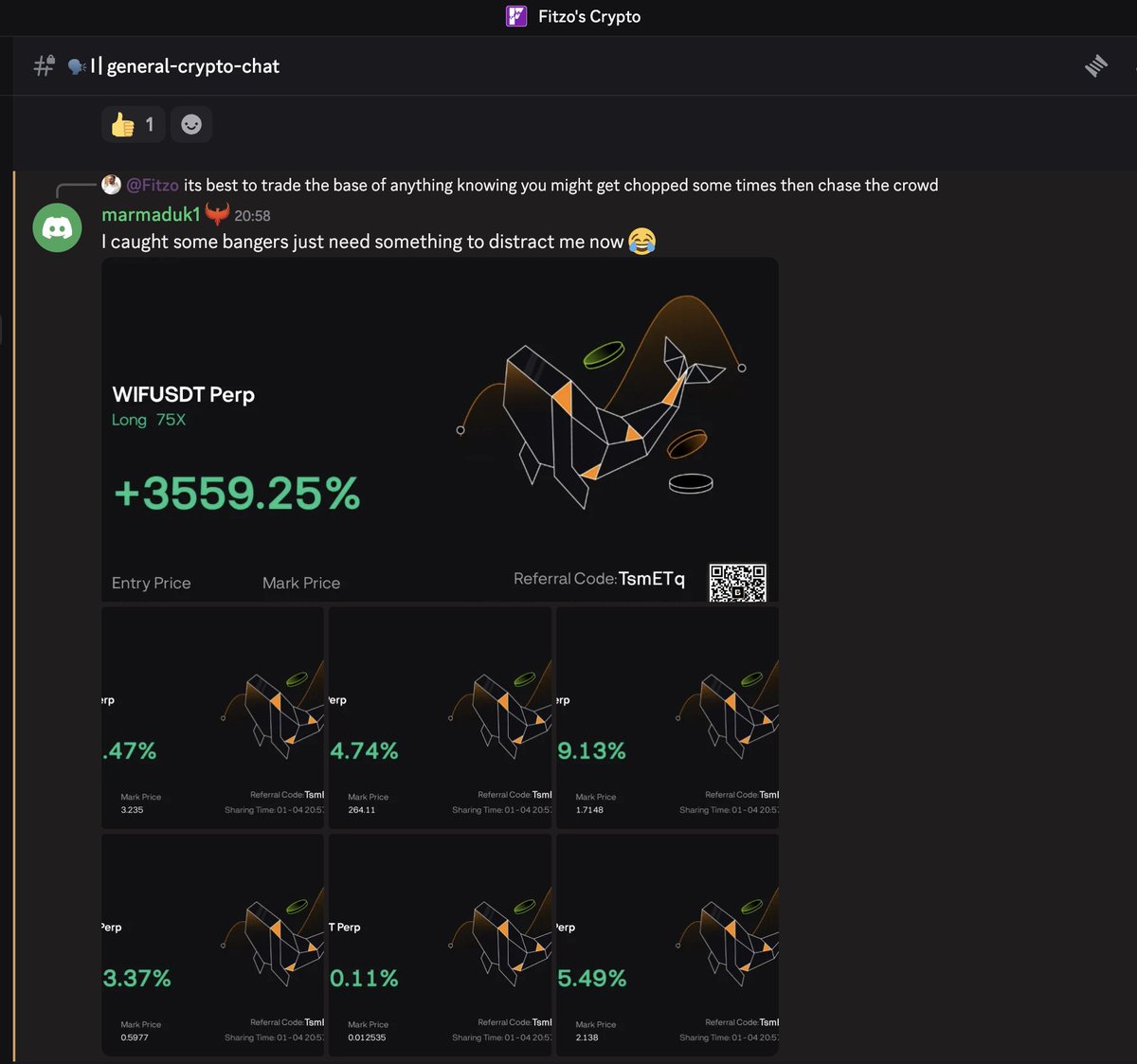 GM  #Crypto legends 

Some of our guys in the VIP are smashing life 🤑