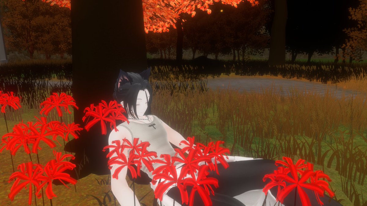 modGU's tweet image. Such a peaceful rest. Good night. 
#彼方3D #VRChatPhotos #VRchat