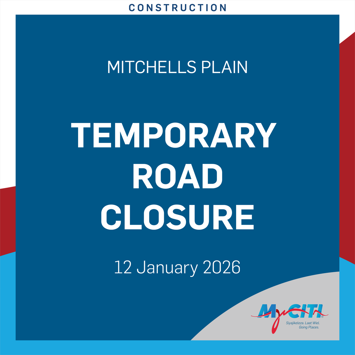 Kerrem Street will be temporarily closed at the intersection of AZ Berman Drive from 12 January 2026 for approximately three months. This is required to accommodate ongoing improvements to transport infrastructure. Plan ahead &amp; follow signage in the area. bit.ly/4pcM58A