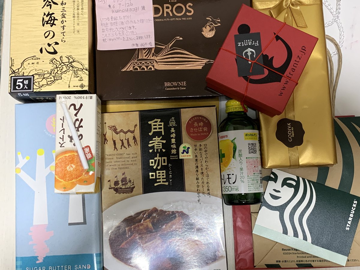 遅くなってしまいましたが、差し入れありがとうございます😊
美味しくいただきますね〜♪ 