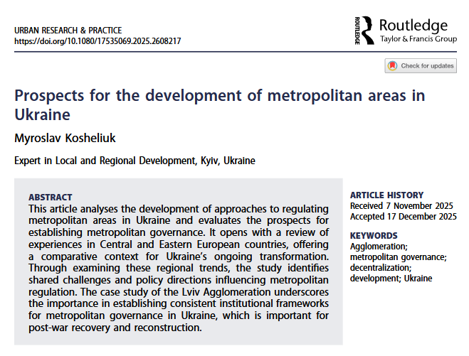 Urban Research & Practice tweet media