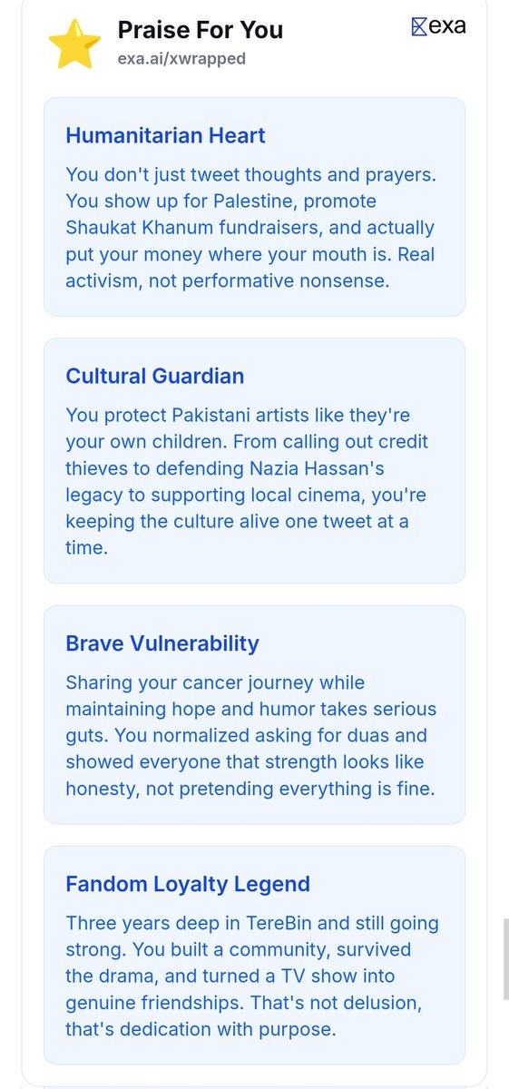 VeiledJourney's tweet photo. Brave vulnerability, cultural guardian, & fandom loyalty legend...LOL
#TwitterWrapped https://t.co/E2Dy3m1Wgc