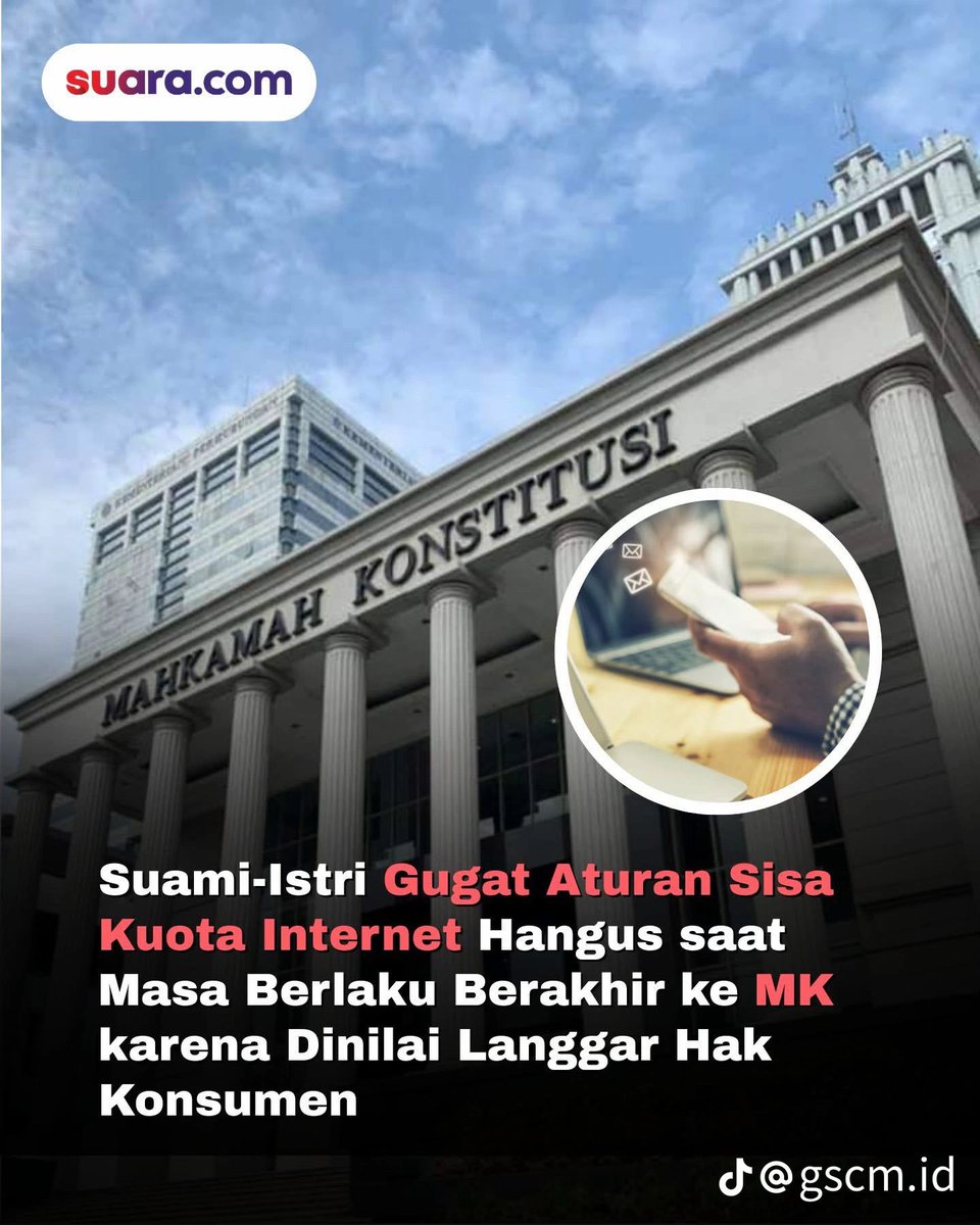 narkosun's tweet image. Dukung‼️

Akhiri kedzaliman para provider. Sisa kuota itu sdh dibayar oleh konsumen, itu hak konsumen. 

Yg setuju gugatan ini, RT gaes‼️