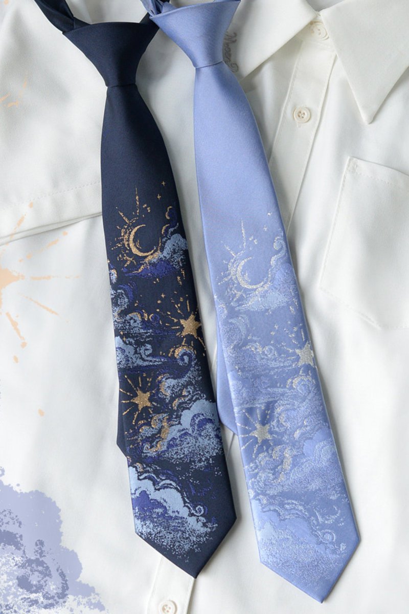 🌙⭐夜空を閉じ込めたみたいな魔法ネクタイ⭐🌙