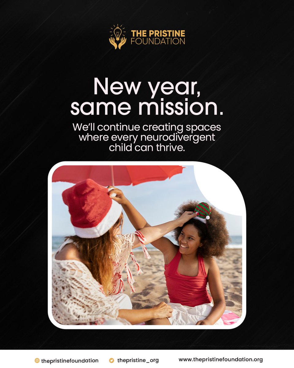 thepristine_org's tweet photo. New year, same mission. As we step into this season, our focus remains steady, creating safe, supportive spaces where neurodivergent children are not just accommodated, but truly empowered to thrive.

#ThePristineFoundation #NewYearSameMission #Neurodiversity #InclusionMatters https://t.co/FJP8zwvclA