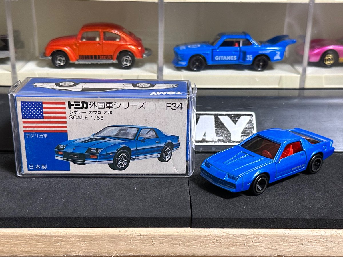 No.F34 シボレー カマロ Z28 ポリスカーの箱はよく見るものの