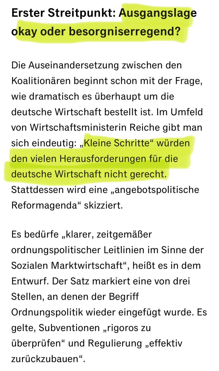 GrimmVeronika's tweet image. Sehr interessanter Artikel zur Erstellung des Jahreswirtschaftsberichts.

Die koalitionsinterne Diskussion legt schonungslos offen, warum es in Deutschland nicht vorangeht.

1️⃣ Es GIBT in Teilen der Koalition ein ERKENNTNISPROBLEM - das habe ich mir schon lange gedacht.

Hier der…