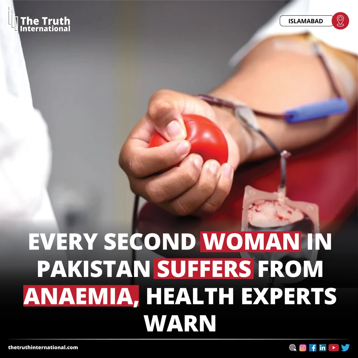 ttimagazine's tweet image. Every Second Woman in Pakistan Suffers from Anaemia, Health Experts Warn

Read More:
thetruthinternational.com/every-second-w…

#Every #Second #Woman #Pakistan #Suffers #Anaemia #Health #Experts #Warn #Islamabad #TTI