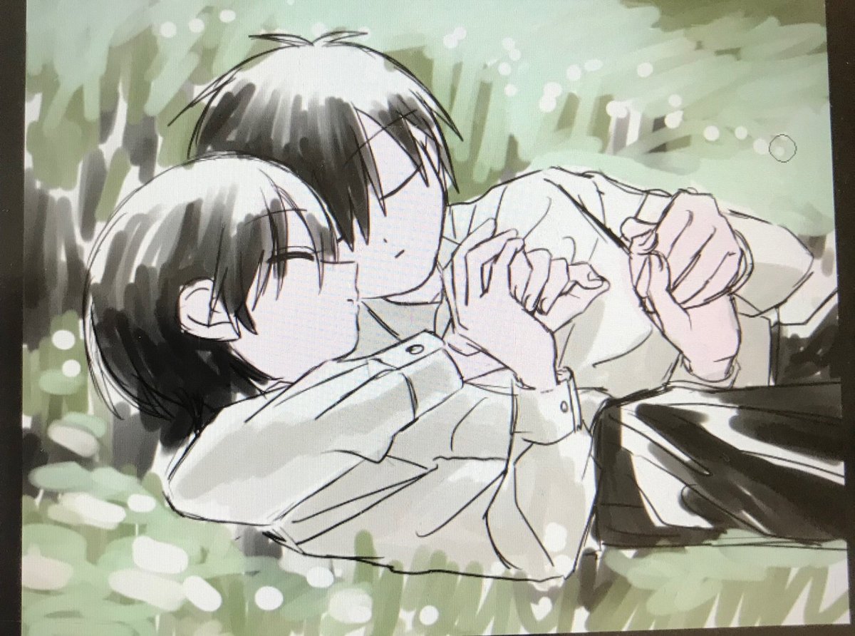 明けましておめでとうございます。
今年の目標はたいみさのぬいを作ることと来春に君ただを完結させるように頑張ることです。
今年は高校生の姿の2人絵が多くなると思います、よろしくお願いします。