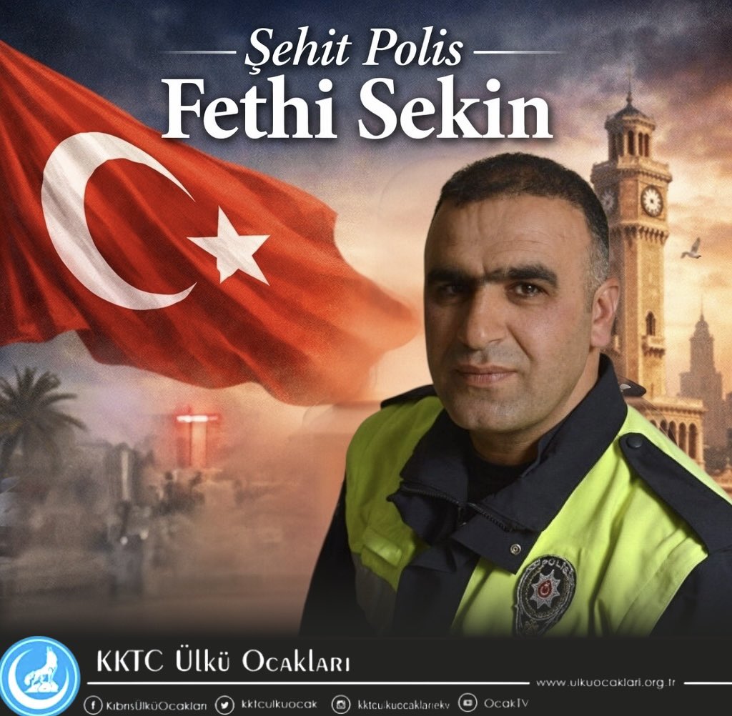Şehit Polis Fethi Sekin, Türk milletinin bağrından çıkan bir kahramandır.
Vatanı için gözünü kırpmadan can veren yiğitlerin adıdır bu topraklar.
Unutmadık, unutturmayacağız. Vatan sana minnettardır. 🇹🇷