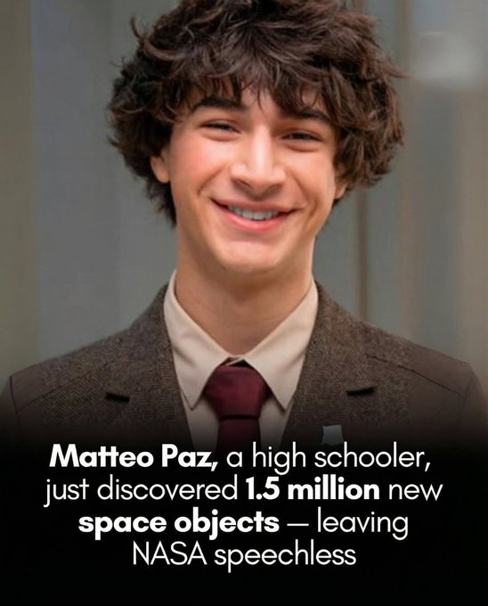 Matteo Paz, étudiant, a découvert 1,5 million de nouveaux objets astronomiques en analysant avec l'IA les données du télescope NEOWISE. Ces données étaient sous-exploitées car trop complexes. Grâce à l'IA, des avancées scientifiques sont réalisées depuis la salle de classe.