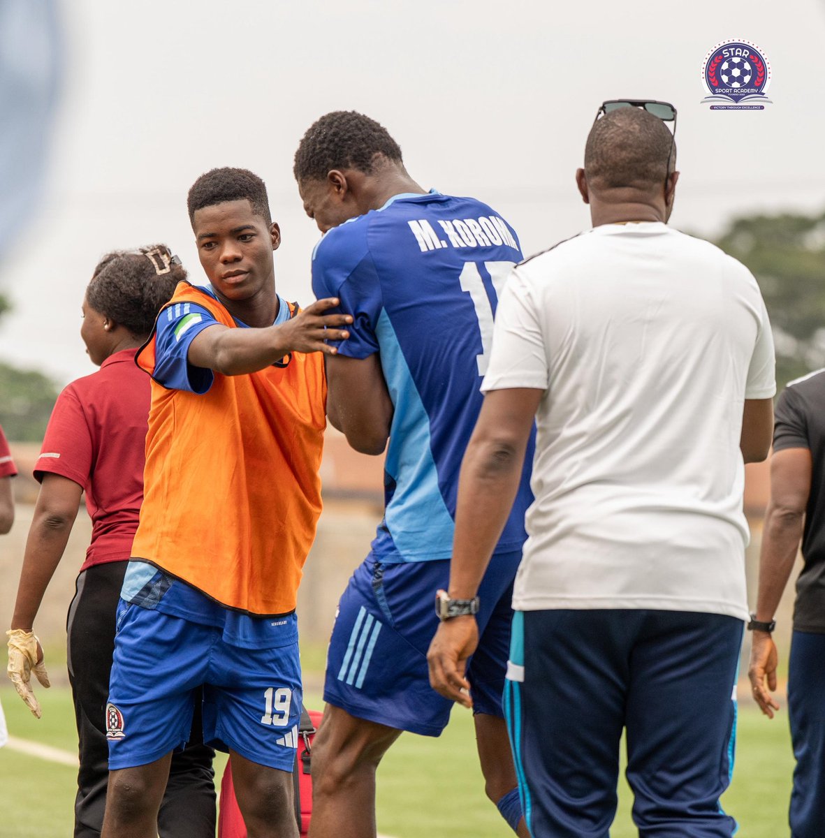 StarSport232's tweet photo. Defender Mamady Koroma sustained an injury in the draw against Bo Rangers. Get well soon! 

#StarBoy #WillBeBack #StarSportAcademy https://t.co/UCDDb2qKNd