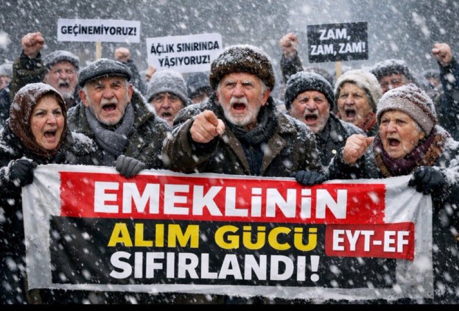 tuncay17yenice1's tweet photo. Düşük gösterilen #Enflasyon rakamlarıyla 

#Emekli nin alım gücü  sıfırlandı

 #EmekliyeTüikZulmü
#5000KısmiyeZulümBitmiyor https://t.co/QIHOJTgkLM