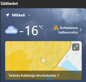 Täytyy varmaan laittaa hallasavut tulille.