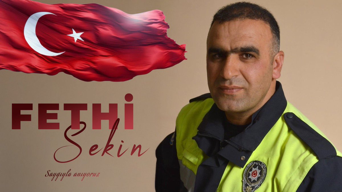 KocYucell's tweet image. Görev başında canını feda eden kahraman polisimiz Fethi Sekin, milletimizin kalbinde daima yaşayacak.
Rahmetle anıyoruz.