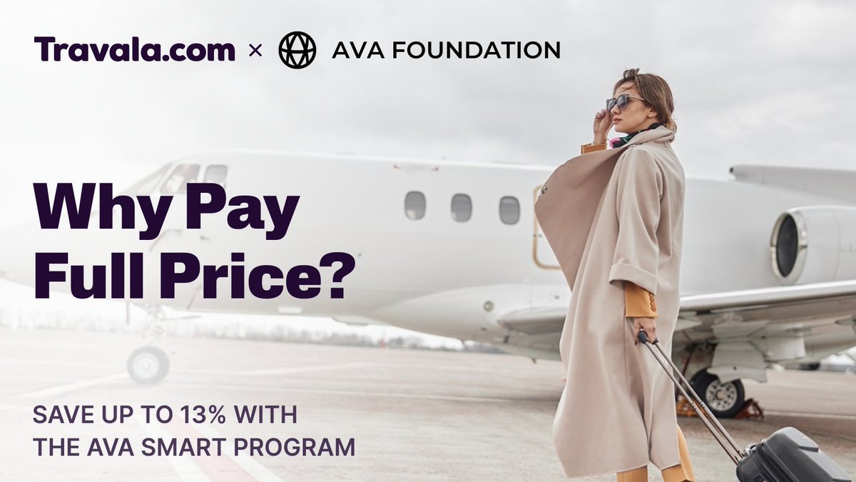 Why book normal when you can book SMART? 

🧠 The <a href="/AVAFoundation/">AVA Foundation</a> Smart Program offers: 

🔹 Up to 13% savings on travel 
🔹 Crypto givebacks on every trip 
🔹 Exclusive access to Travel Drops 

Join for FREE today! 👉 travala.com/smart