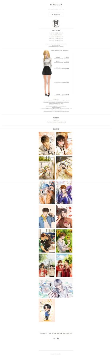 [ rt appreciated ]
ลด 10% สำหรับ 10 คิวแรก 
🎨 commission - open ( 0/0 ) 

📋 เริ่มงานทันที

Head shot : 500฿ / per char

Bust up : 700฿ / per char

Half body : 900฿ / per char

Knee shot : 1200฿ / per char

Full body : 1500฿ / per char
*รายละเอียดเพิ่มเติมใต้เมนชั่น
#commission