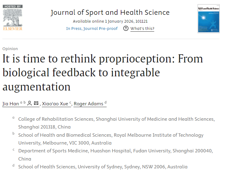 Journal of Sport and Health Science (JSHS) tweet media