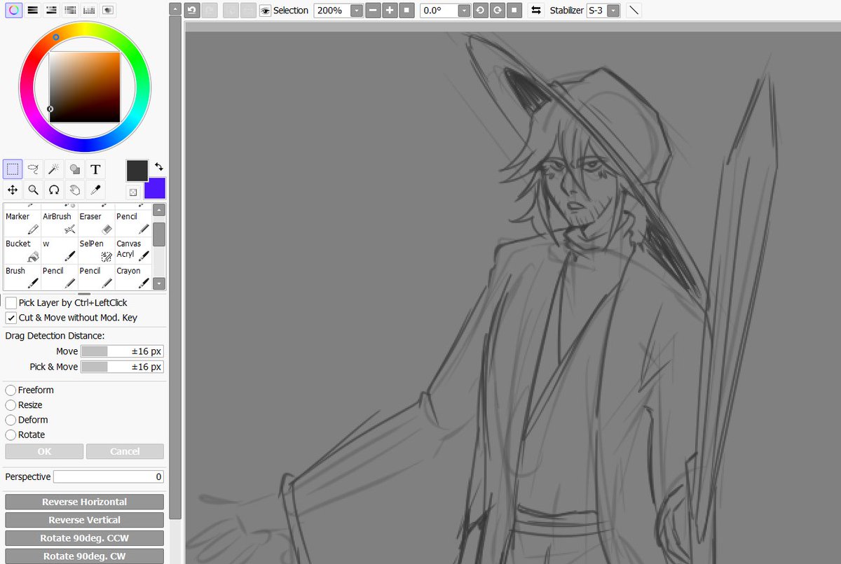 Iniciando el año con puro boceto 

Feliz año nuevo atrasado </3