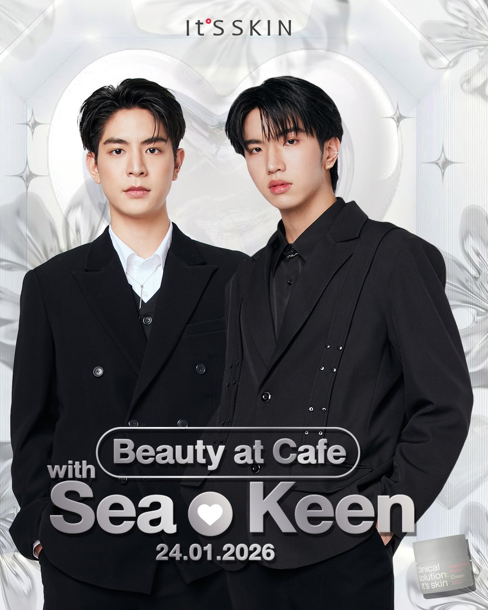 ItsSkinTH's tweet image. It’S SKIN x Sea-Keen💕
✨It’S SKIN Beauty at Café with Sea-Keen
พร้อมพิสูจน์ผิวเนียนเด้งชุ่มชื้น ด้วย Snail Collagen Active Cream
⏰วันเสาร์ ที่ 24 มกราคม 2569 (เวลา 15.00-17.00 น.)

👉สอบถามข้อมูลเพิ่มเติมเพื่อร่วมกิจกรรม
💗It’S SKIN Shop ทุกสาขา
💚Line Official :…