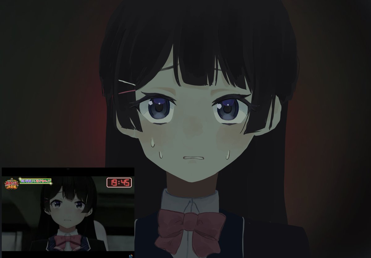 謎ノから逃げるときのこの顔かわいかった✨

#みとあーと #にじさんじ学院24時