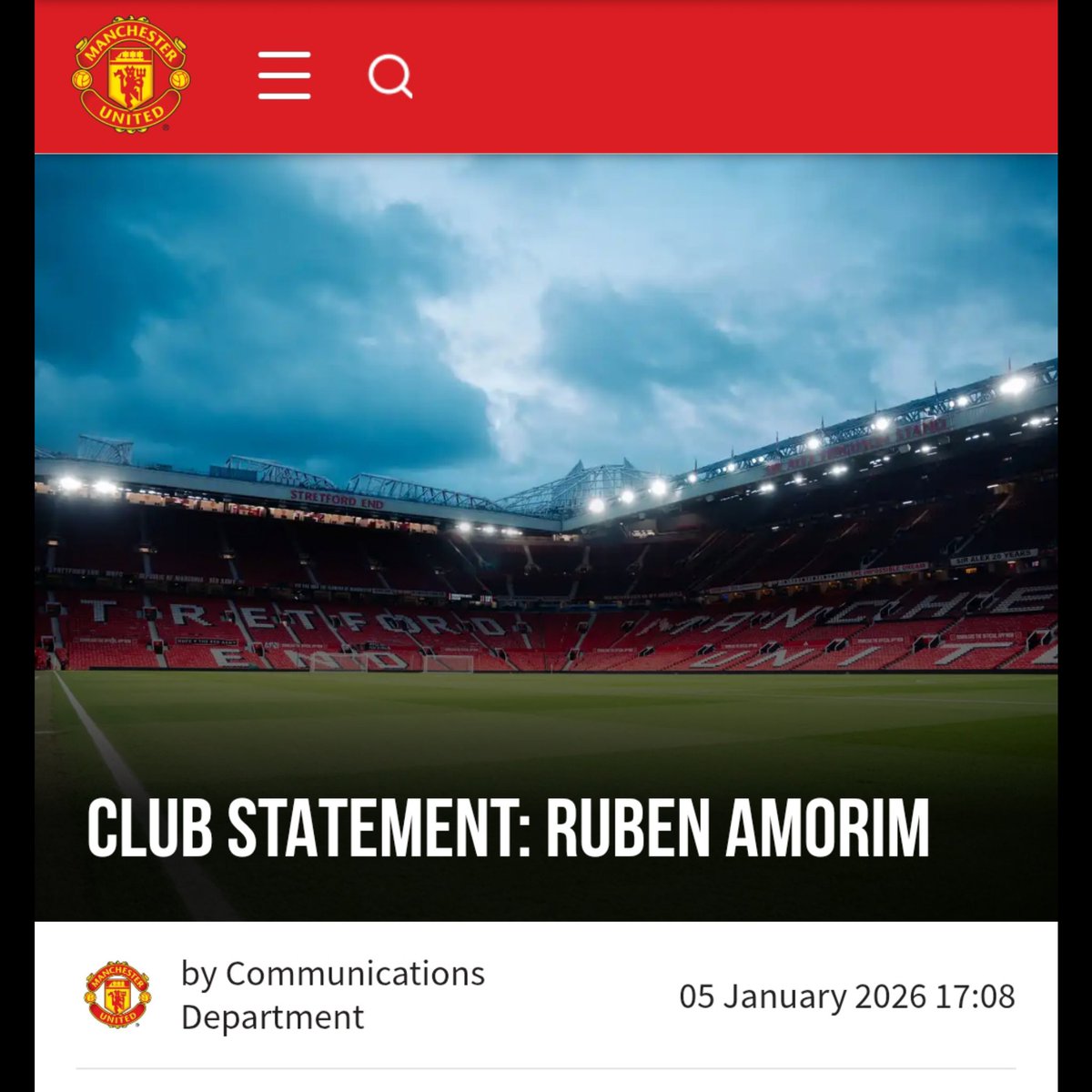 SPORTS4YOU_X's tweet photo. 🚨 | 🔴 BREAKING: RUBEN AMORIM SACKED! MANCHESTER UNITED HEAD COACH DEPARTS IN STUNNING DECISION!

Darren Fletcher will take charge of the team against Burnley on Wednesday. https://t.co/Mwpk9d1XVQ