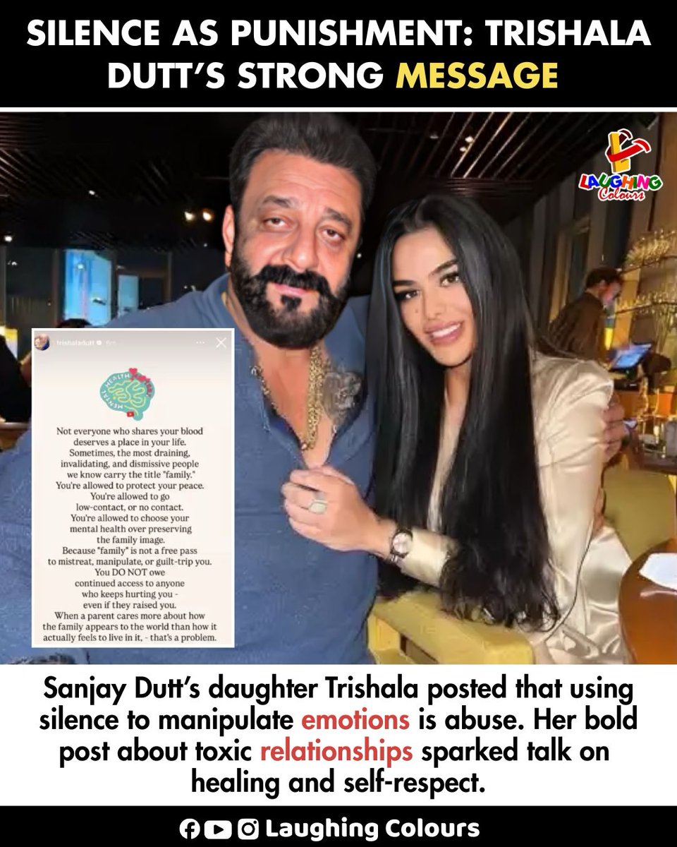 LaughingColours's tweet image. Silence can be abuse 🧠

#TrishalaDutt #MentalHealth #ToxicRelationships #SelfRespect #Awareness