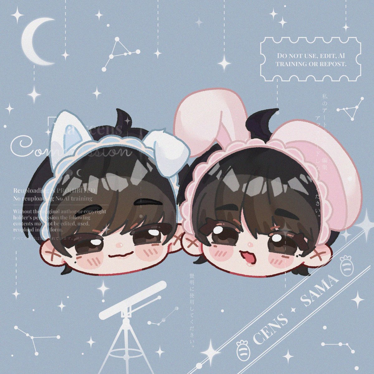 ⋆. 𐙚 ˚ Chibi Headshot Commission for jpegjeno 

Thank you for your support 🩷 

#Cens_Comms