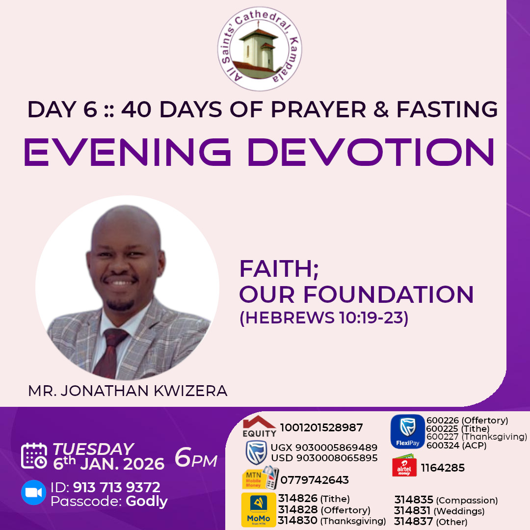 allsaintskla's tweet photo. Join us for Evening Devotion (Online Only) on Tuesday, 6th January 2026 at 6pm. Invite a friend !!
#ASCKEveningDevotion #Prayer #40DaysOfPrayerAndFasting #ASCKChurchOnline https://t.co/35YPTgAtdv